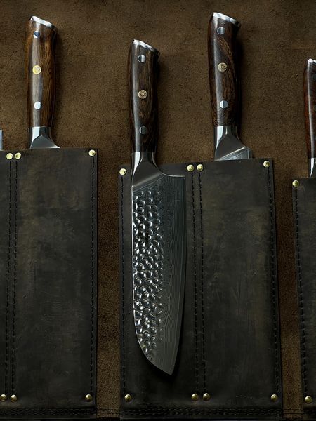 Скрутка кожаная для Кухонных Ножей XINZUO 102 см Crazy Horse bag-003 фото