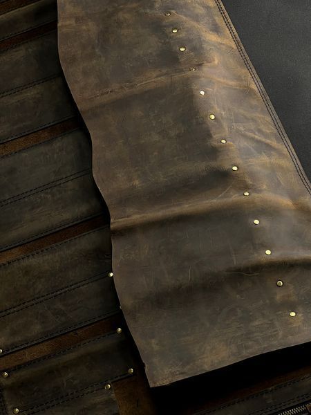 Скрутка кожаная для Кухонных Ножей XINZUO 102 см Crazy Horse bag-003 фото