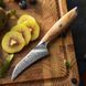 Кухонний Ніж Для Чищення Овочів і Фруктів із Дамаської Нержавіючої Сталі "FLAGSHIP" Оливкове Дерево HEZHEN X01-004 фото 5