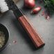 Кухонный Нож Накири из Нержавеющей Стали серии "RETRO" Красное Дерево + Чёрный Рог Буйвола HEZHEN PM8S-006 фото 4