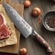 Кухонний Шеф Ніж із Дамаської Сталі HEZHEN 21 см "SUPREME" Кухарський ніж у Подарунковій Коробці X02M-CS фото 3