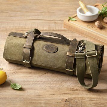 Скрутка для Кухонных Ножей HEZHEN 90 см 14 секций Хаки bag-001 фото