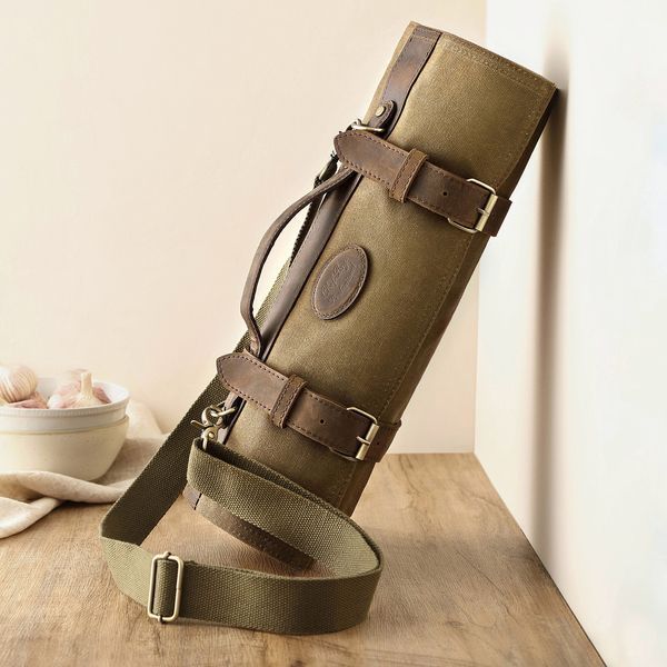Скрутка для Кухонных Ножей HEZHEN 90 см 14 секций Хаки bag-001 фото