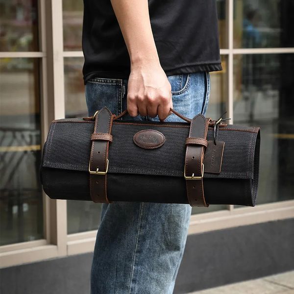 Скрутка для Кухонних Ножів XINZUO 90 см 14 секцій Чорна bag-004-1 фото