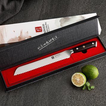 Кухонный Хлебный Нож из Немецкой Стали XINZUO "YU" Пустынное Железное Дерево B13S-005 фото