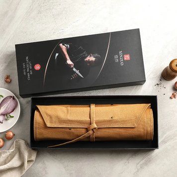 Скрутка для Кухонных Ножей XINZUO 78,5 см 10 секций Хаки bag-005 фото