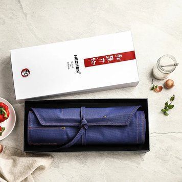 Скрутка для Кухонных Ножей HEZHEN 78,5 см 10 секций Синяя bag-006 фото