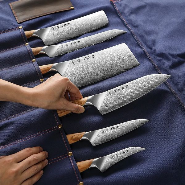 Скрутка для Кухонных Ножей HEZHEN 78,5 см 10 секций Синяя bag-006 фото