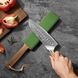 Стропа Кожаная Двусторонняя Для Правки Кухонных Ножей HEZHEN Ореховое Дерево HZ-DDB01 фото 1